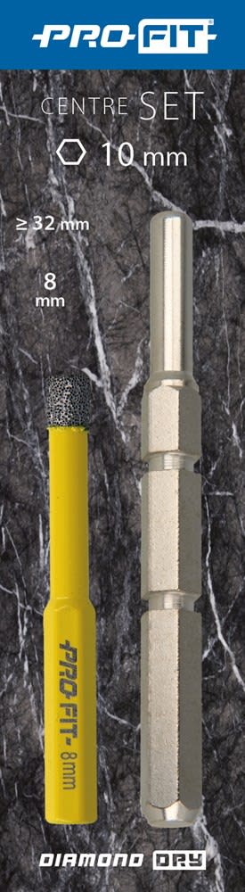 Profit Geleidepin 8mm Click & Drill Heavy Duty Voor Diamond Dry Gatzaag