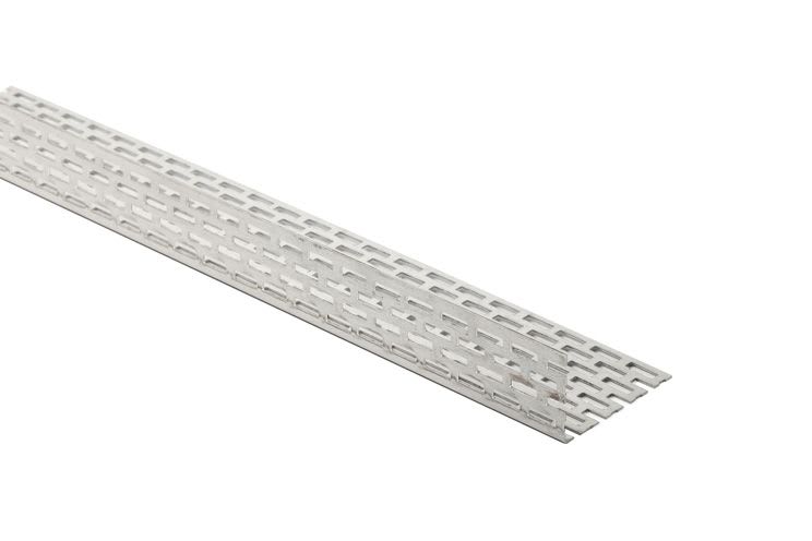 Facade Afsluitprofiel 50x30mm 250cm 2-zijdig Geperforeerd Aluminium