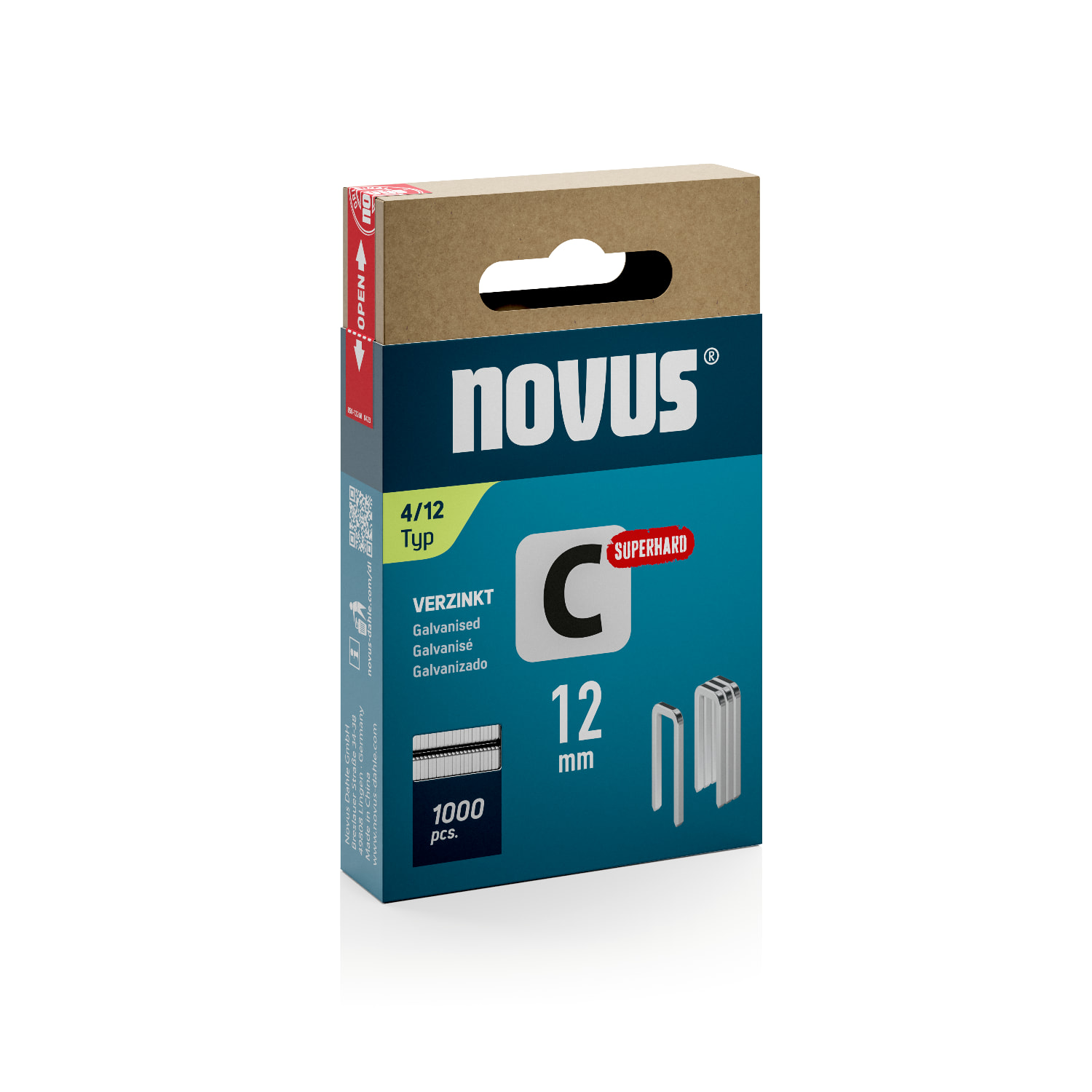 Novus Niet C4 12mm Smalrug 1100st