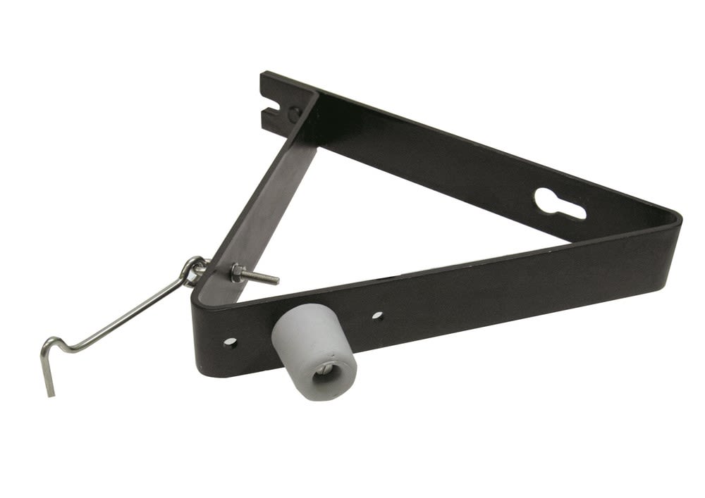 GB Deuropvangbeugel 40x4mm Epoxycoating Zwart 74953B