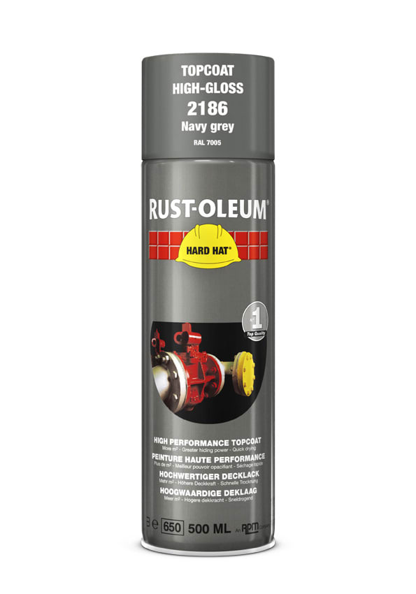 Rust-Oleum Deklaag Hard Hat 2186 500ml Marinegrijs RAL7005