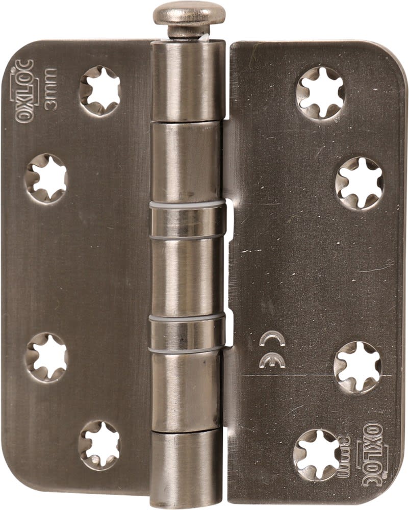 Oxloc Schijflagerscharnier Ronde Hoeken 89x89mm RVS A2 1st