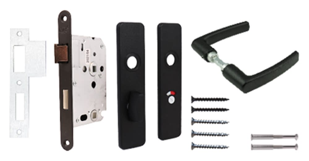 Oxloc Vrij-/Bezetslotset Blokmodel Zwart