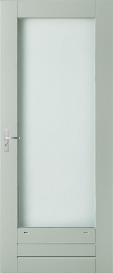 Weekamp Stapeldorpeldeur Merbau WK043 83x211.5cm Borstwering 34.9cm Wit Gegrond