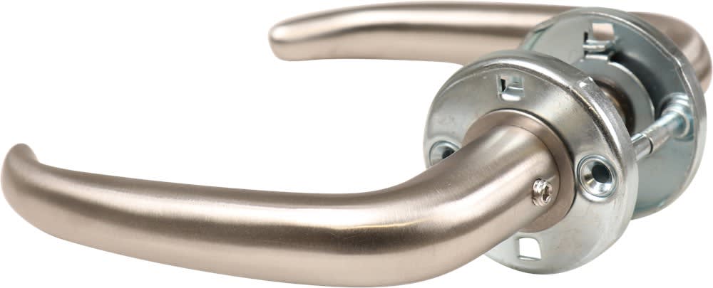 Oxloc Deurkruk Hulst Op Rozet D-Model Omkeerbaar RVS Mat Vastdraaibaar Paar
