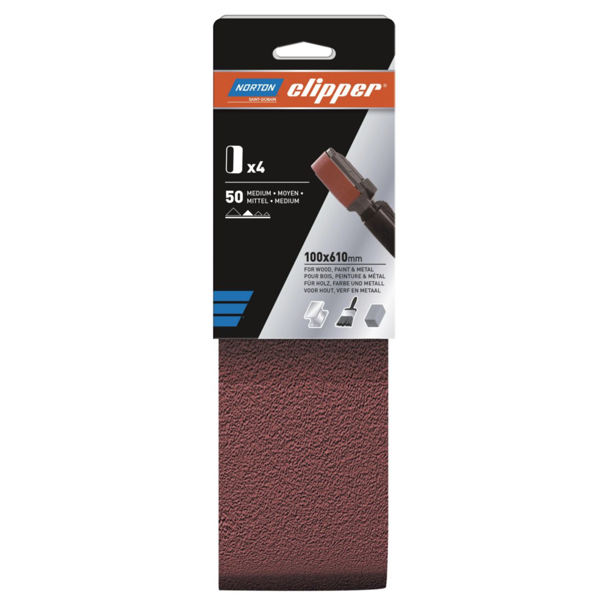 Clipper Schuurband R233 K50 100x610mm Alox 4st