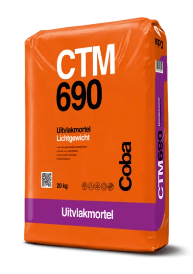 Coba CTM690 Uitvlakmortel 20kg Grijs
