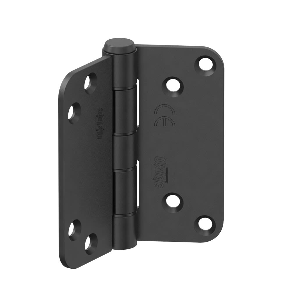 Oxloc Glijlagerscharnier Ronde Hoeken 89x89mm Gecoat Zwart 1st