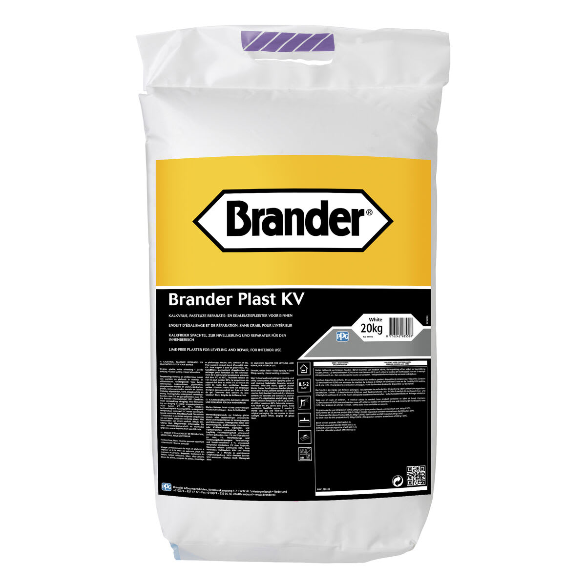 Product afbeelding voor Brander Plast KV 20kg In Zak