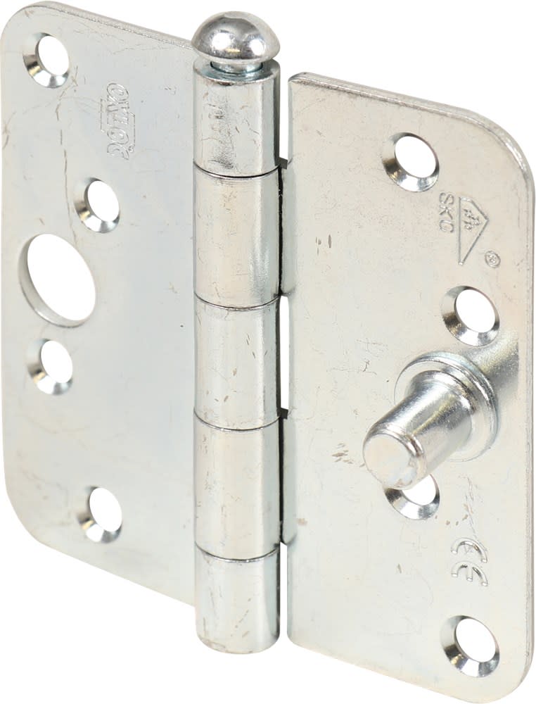 Oxloc Veiligheidscharnier Ronde Hoeken 89x89mm SKG2 Elektrolytisch Verzinkt 1st