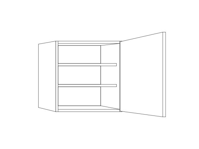 Bovenkast ECO P01 FSC Mix 70% H45-571 Links Wit Prijsgroep 1 - BI45-D