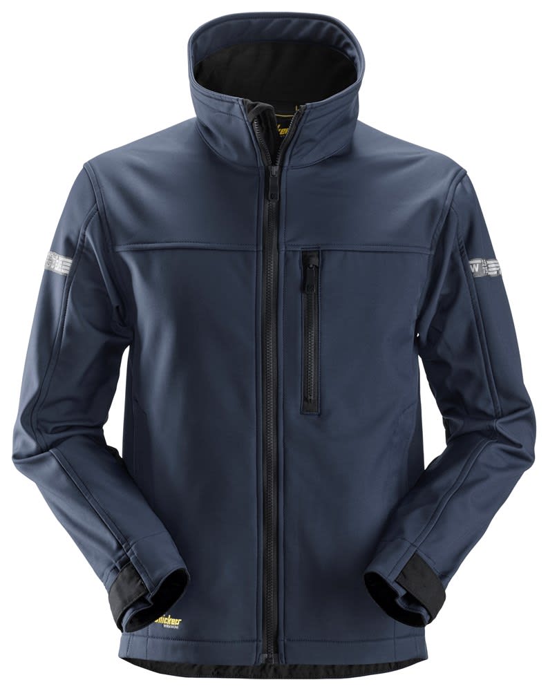 Snickers Jack Allroundwork Softshell Maat XL Donkerblauw/Zwart