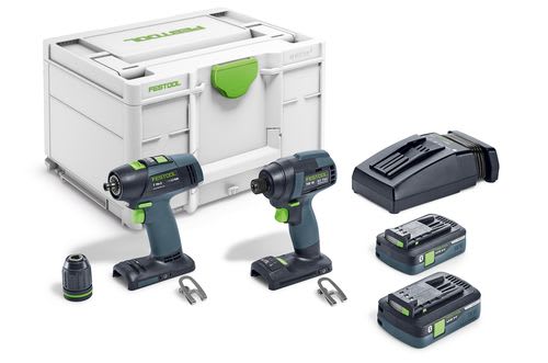 Festool Accu Slagschroevendraaier En Accu Schroefboormachineset TID 18 HPC 4,0 I-Set T18