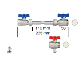 Schlüter BEKOTEC-THERM-PW DN20 Plaatshouder Voor Calorimeter Horizontaal BTZPW20H