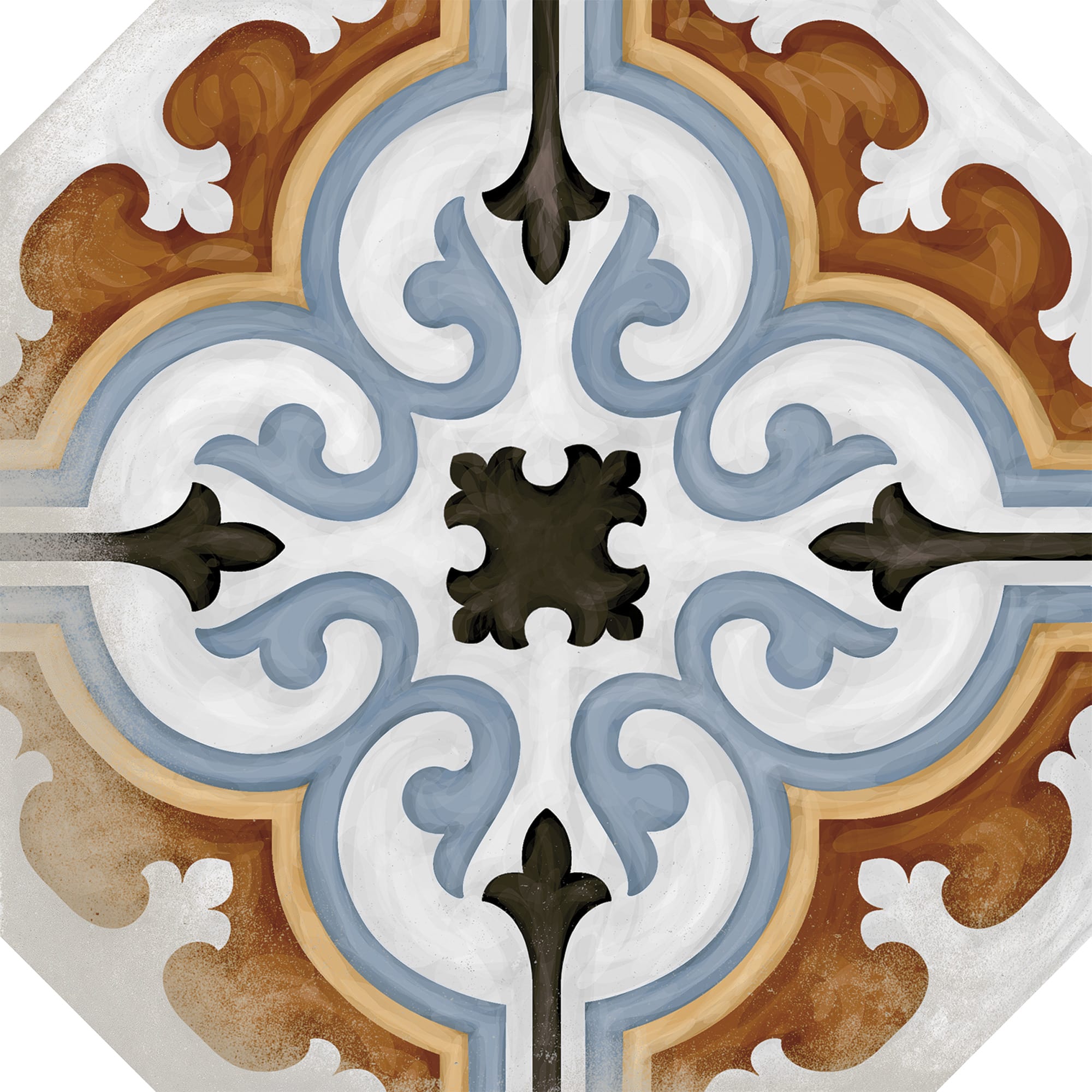 Product afbeelding voor Decortegel Vodevil Musichalls Multi. 20x20cm 8mm Mat R9