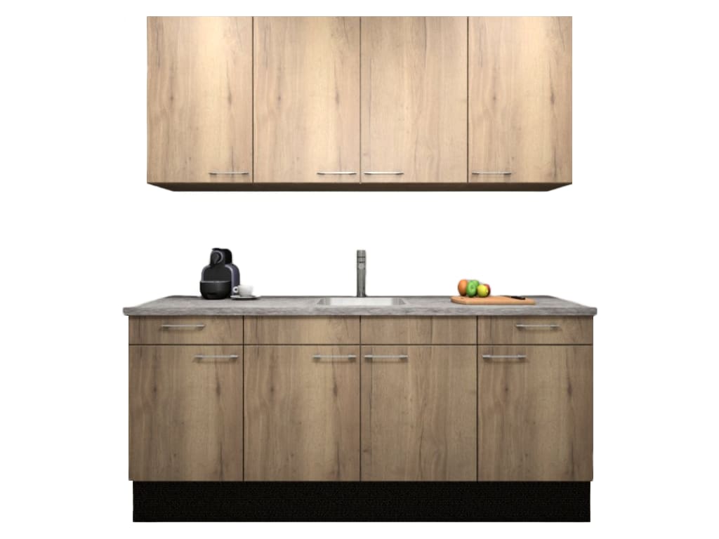 Product afbeelding voor Procasa Keuken 200cm Compleet Mountain Oak