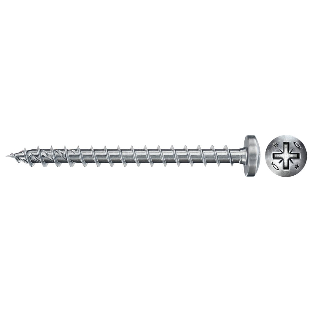 Fischer Spaanplaatschroef PowerFast FPF II PZF 6.0x40mm Bolkop PZ-3 Blauw Verzinkt 100st 670535