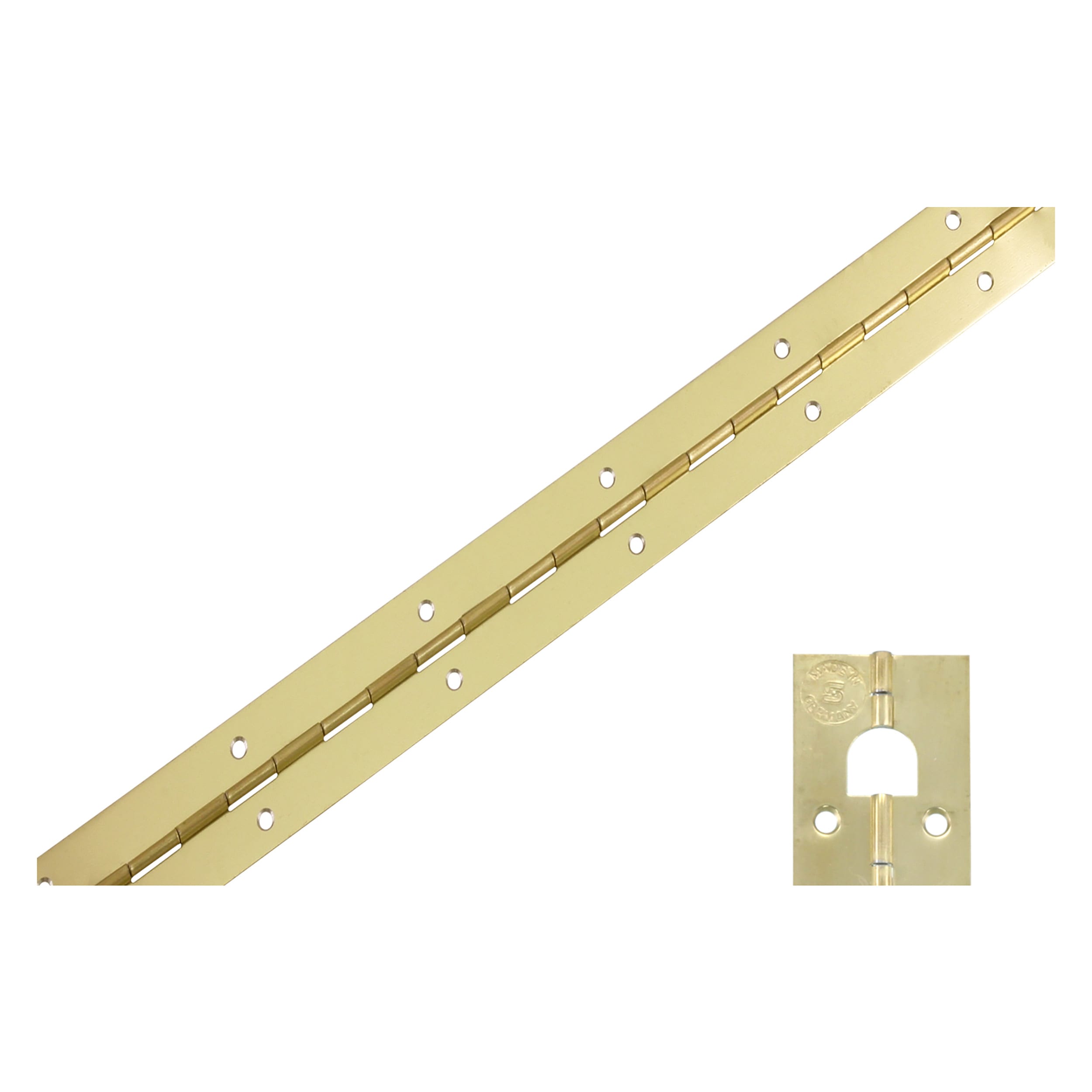 Pianoscharnier 0.7mm 32x1000mm Vermessingd