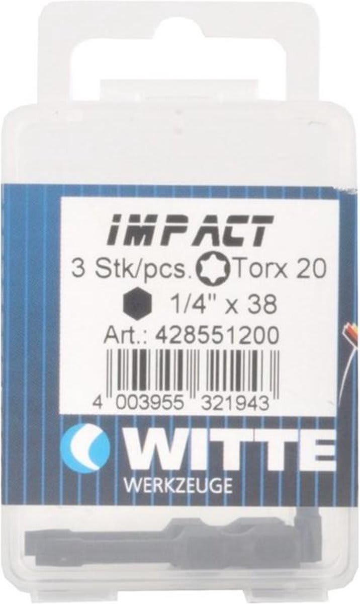 Witte Bit Impact T20 3-Delig