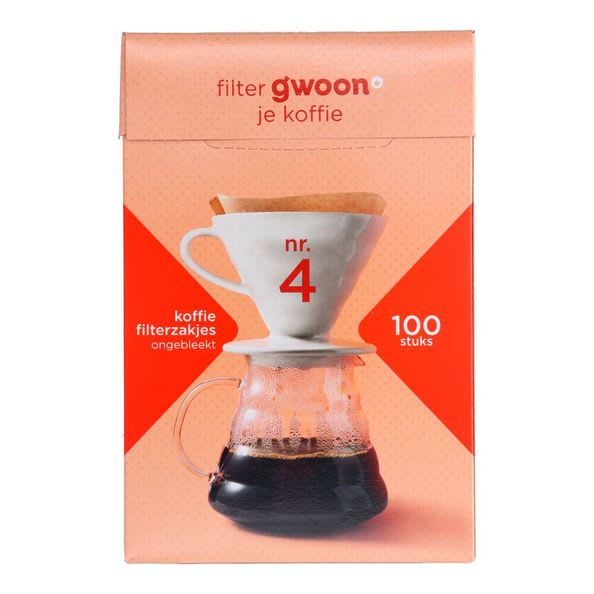 Gwoon Koffie Filterzakje No. 4 100st