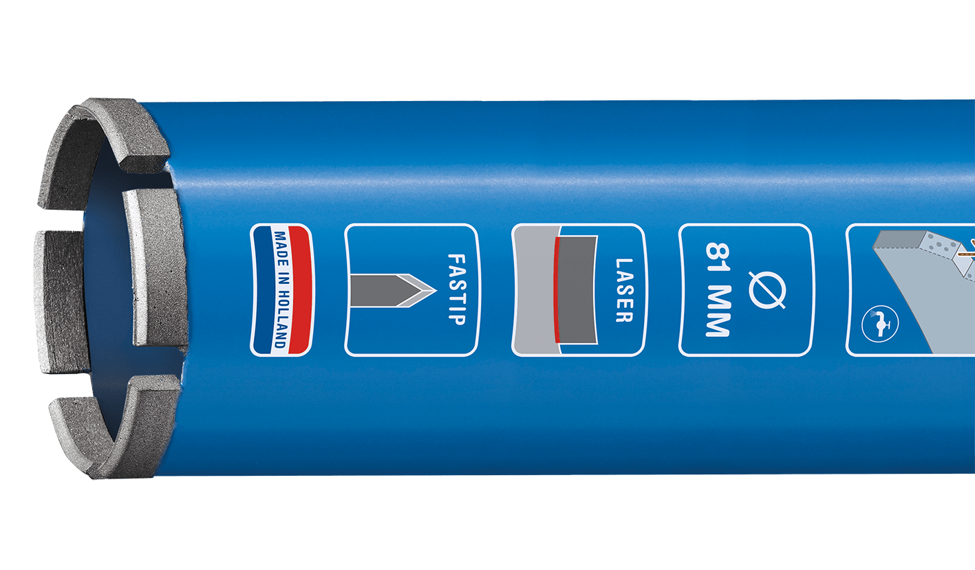 Carat Diamantboor Laser Beton Classic 61x400mm M30 Nat