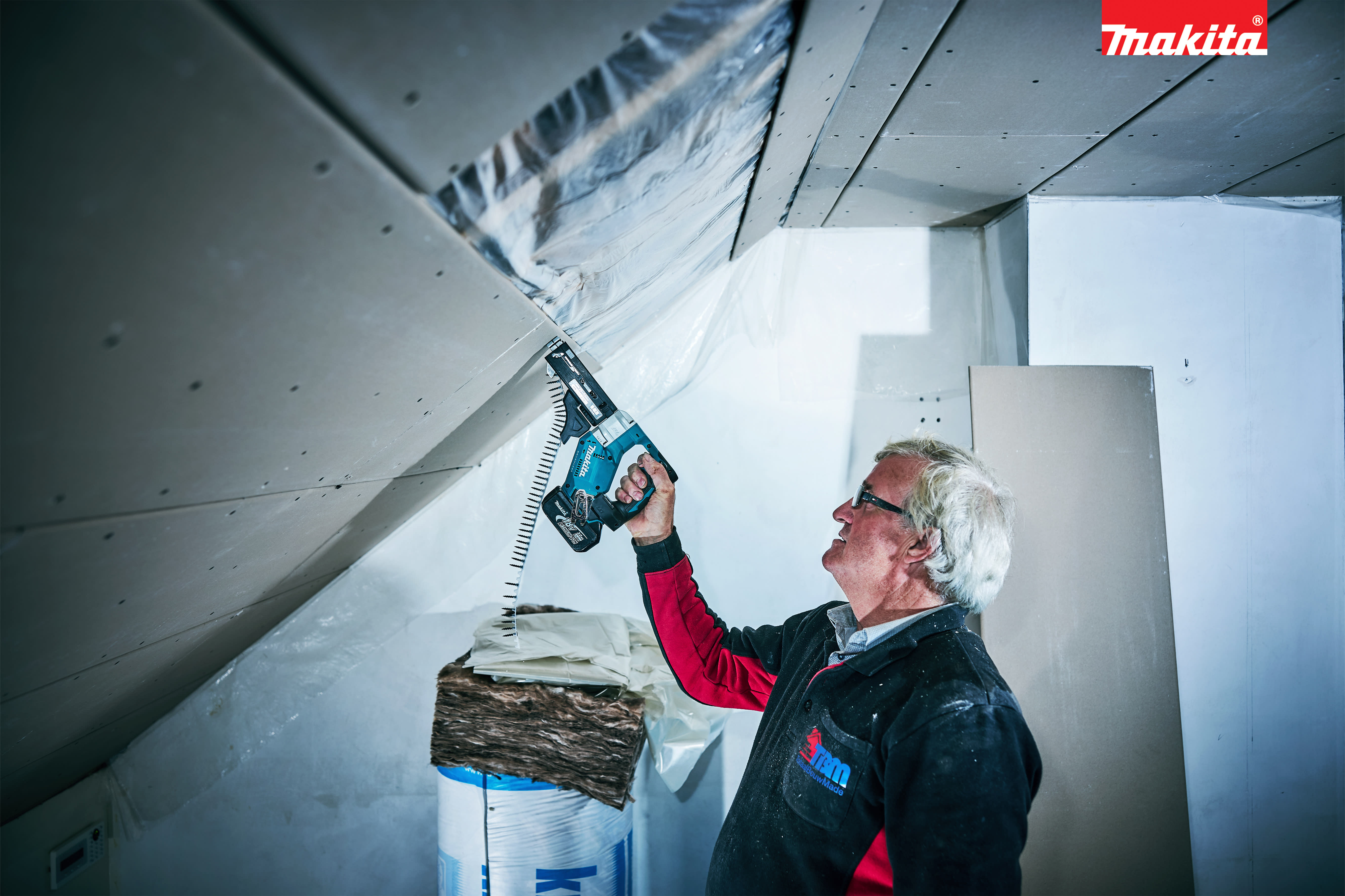 Product afbeelding voor Makita Accu Schroefautomaat DFR551ZJ 18V 25-55mm Zonder Accu En Lader In Mbox