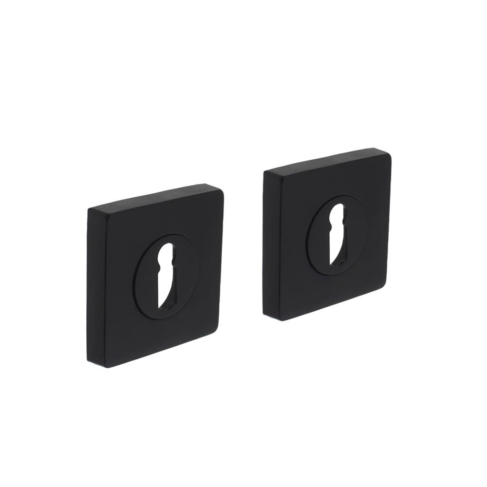 Intersteel Sleutelrozet Vierkant 9.5mm Zamak Mat Zwart 1 Paar