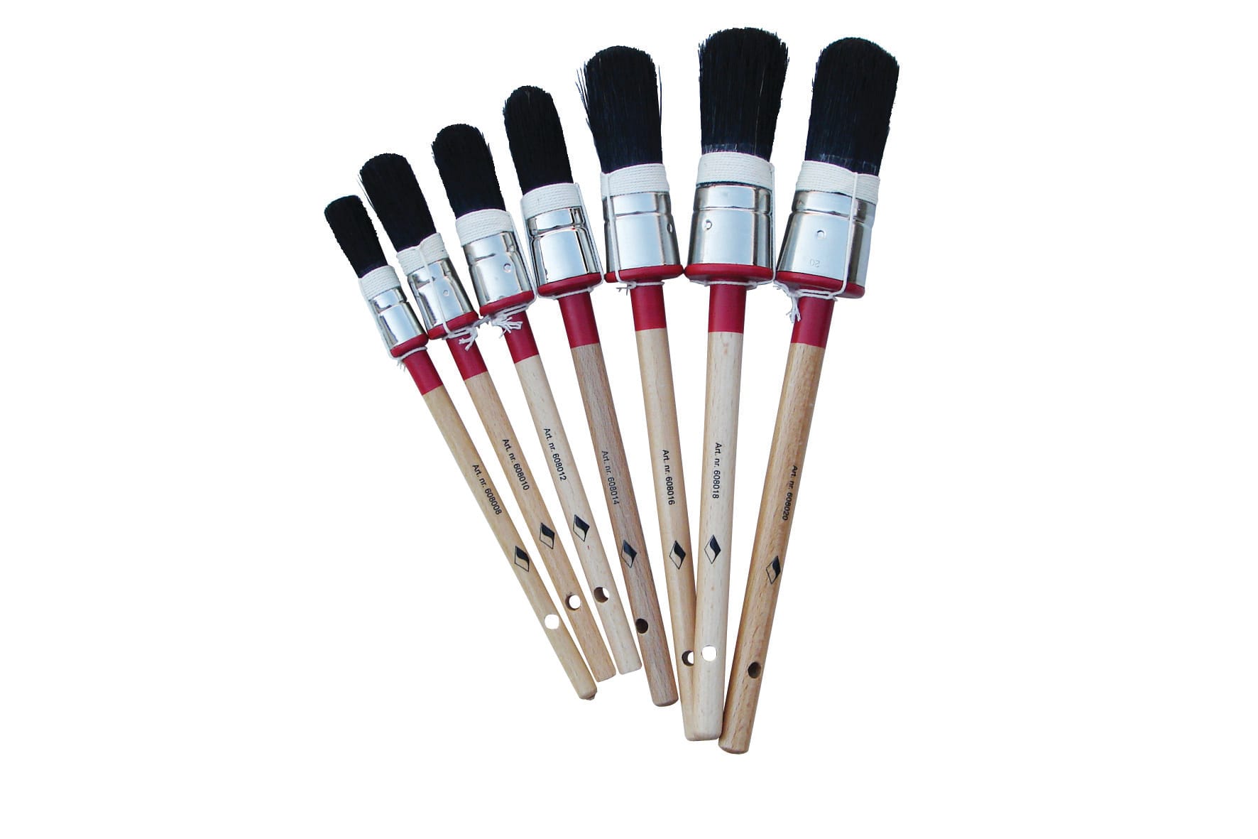 Product afbeelding voor Super Prof Patentpuntkwast Maat 16 Zwart Haar