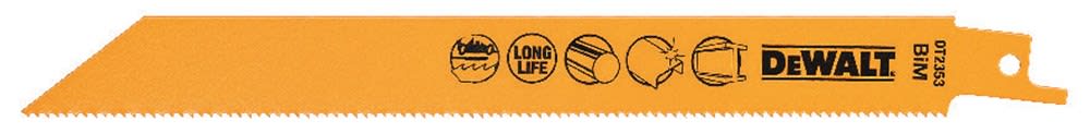 DeWALT Reciprozaagblad DT2353QZ 203mm Voor Metaal 3-8mm 5st
