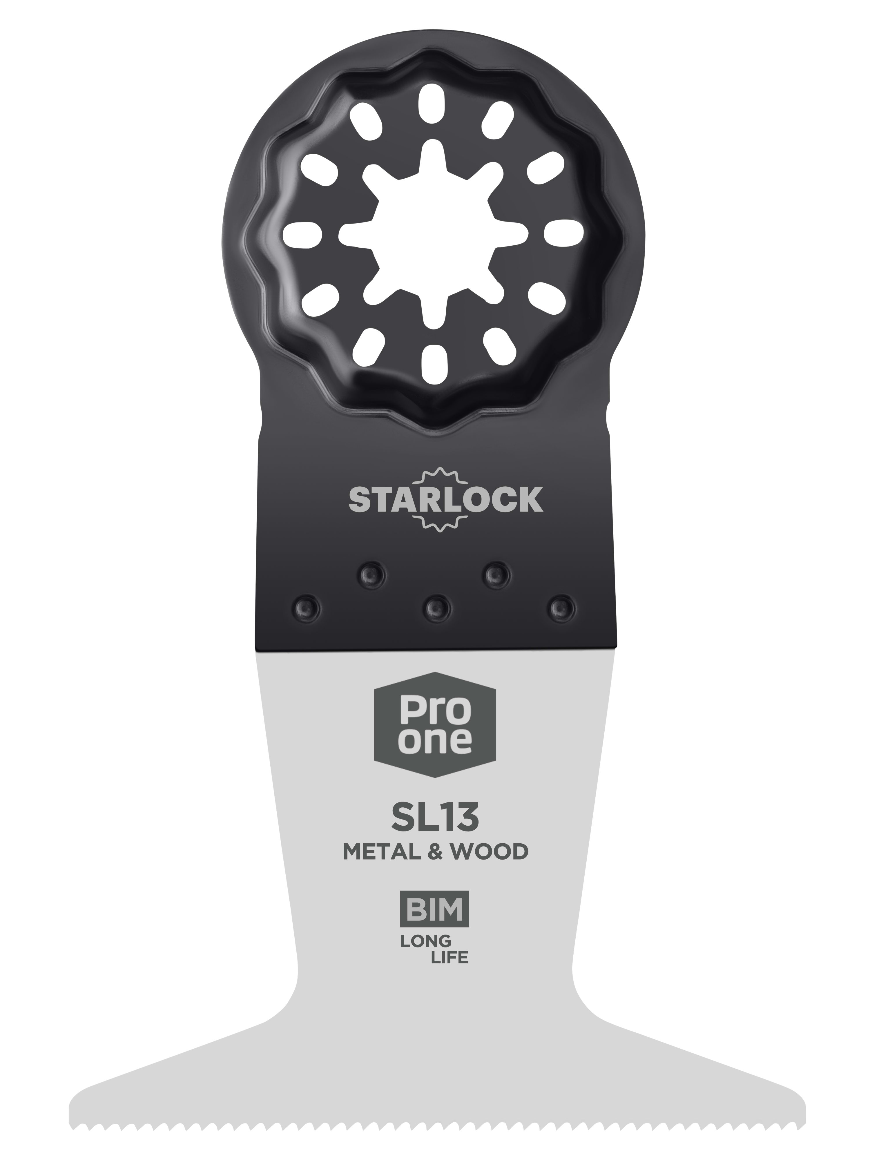 Product afbeelding voor ProOne Multitoolzaagblad Starlock SL13 65x50mm Bi-Metaal 10st