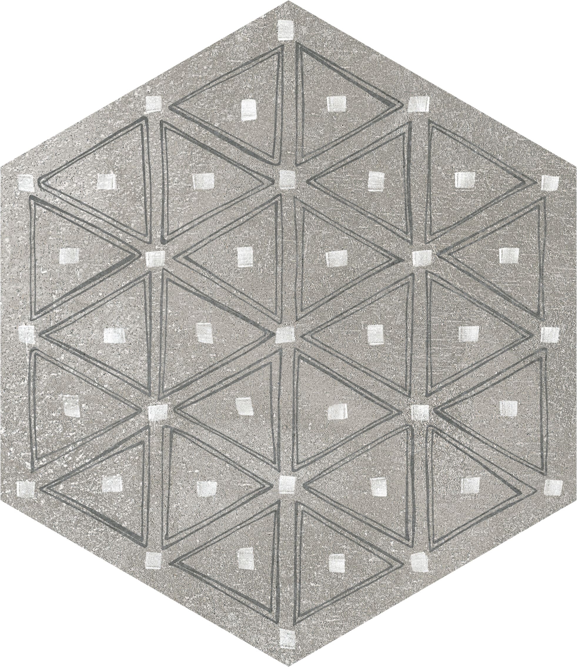 Product afbeelding voor Decortegel Rift Hexagon Igneus Mix 23x26,6cm 9mm Mat R9