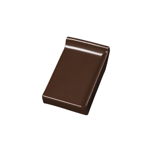 Product afbeelding voor Kloosterwaard Einddorpel Rechts 16cm Donkerbruin Opstaande Rand 20mm Kering