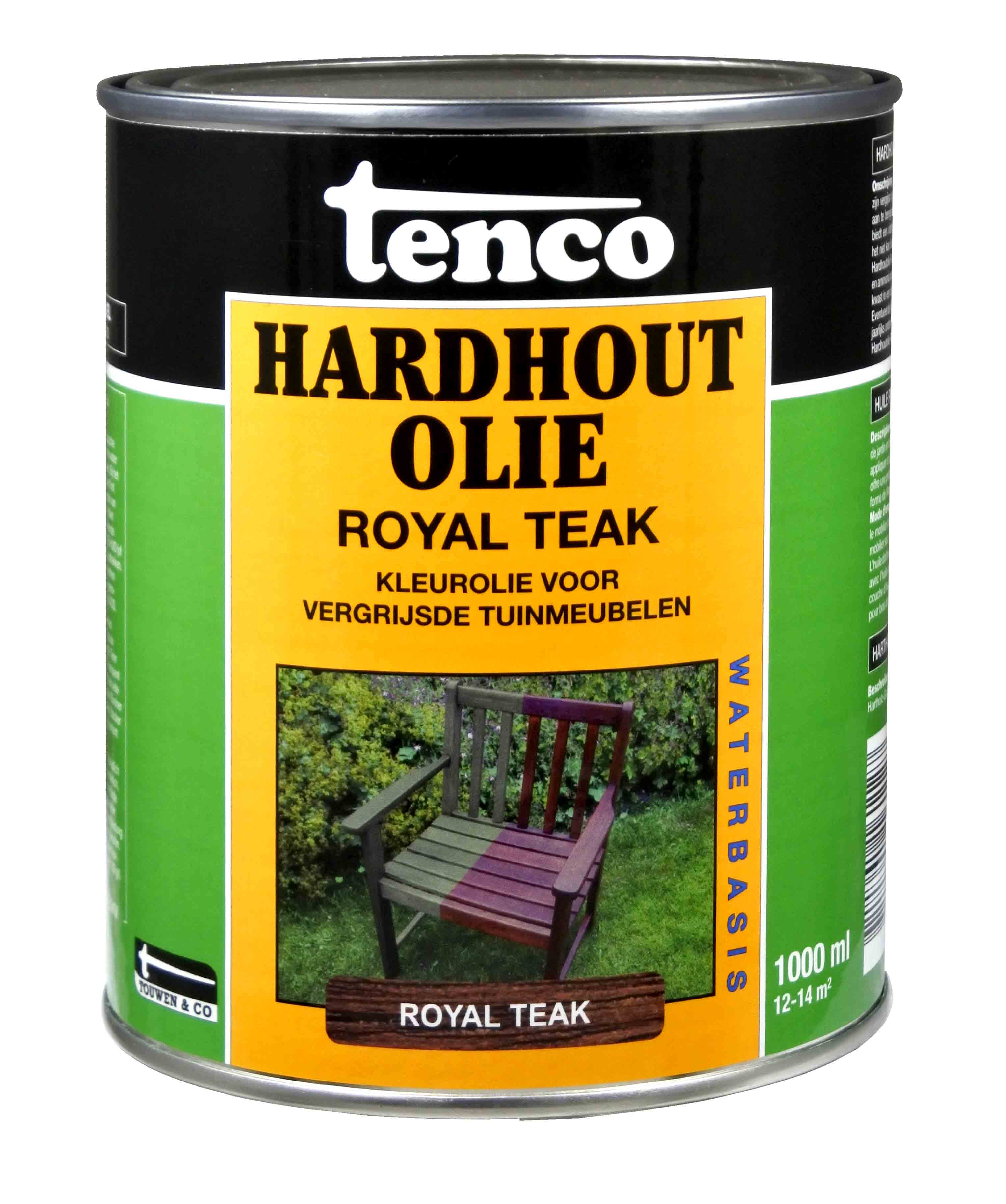 Tenco Hardhoutolie Waterbasis 1L Royal Teak