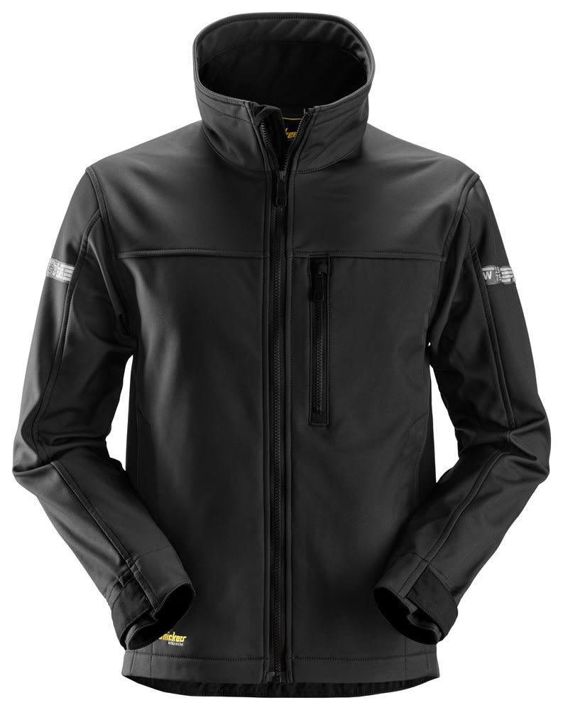 Snickers Jack Allroundwork Softshell Maat M Zwart