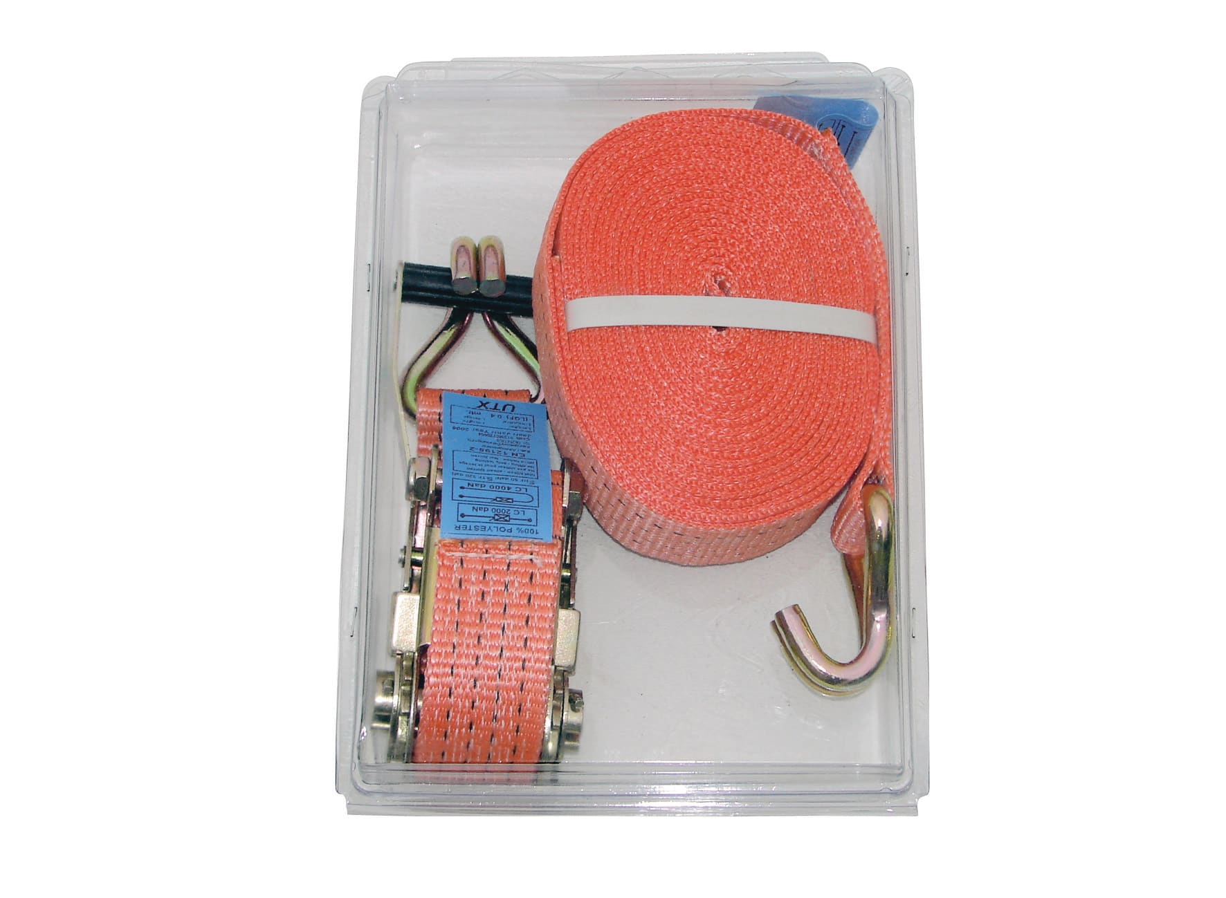 Sjorband 50mm LC2000/4000 2-Delig 8m Met Ratel/Haak