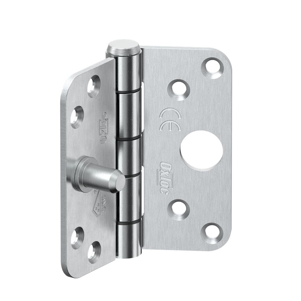 Oxloc Veiligheidsglijlagerscharnier Ronde Hoeken 89x89mm SKG3 Elektrolytisch Verzinkt