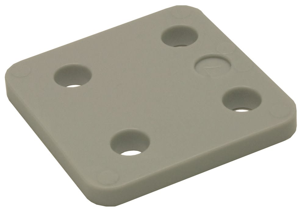 GB Drukplaat Zonder Sleuf 7mm Kunststof Grijs 48st 34707B