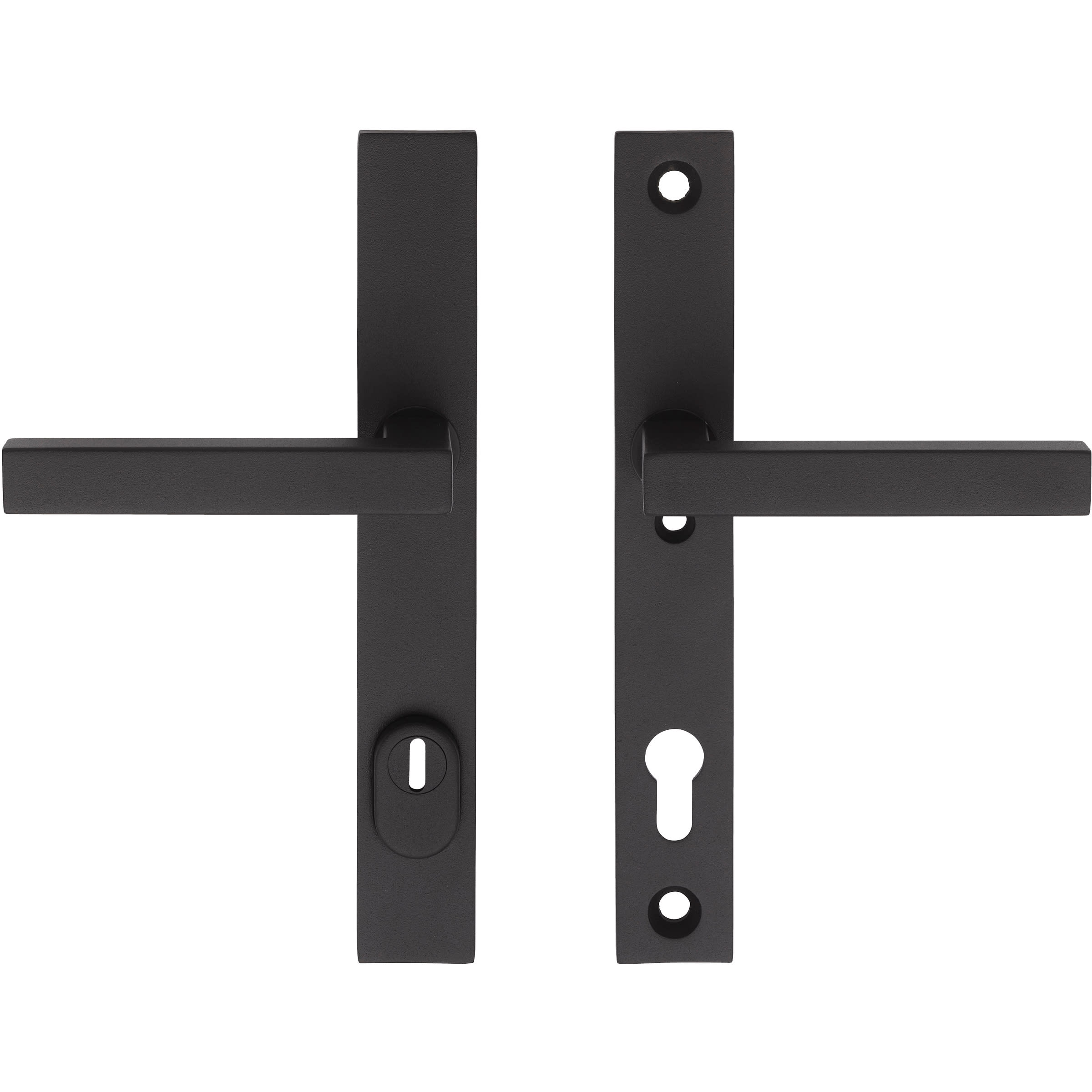 Product afbeelding voor Skantrae Hang&Sluitwerkpakket 91 201-211 R4 Zwart Arlon Recht Smal 2x Kruk Meerpuntssluiting En 4x AXA Scharnier