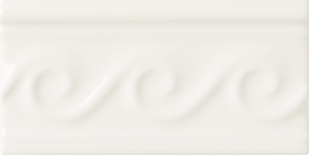 Strip Neri Relieve Olas Biscuit 7,5x15cm Glanzend