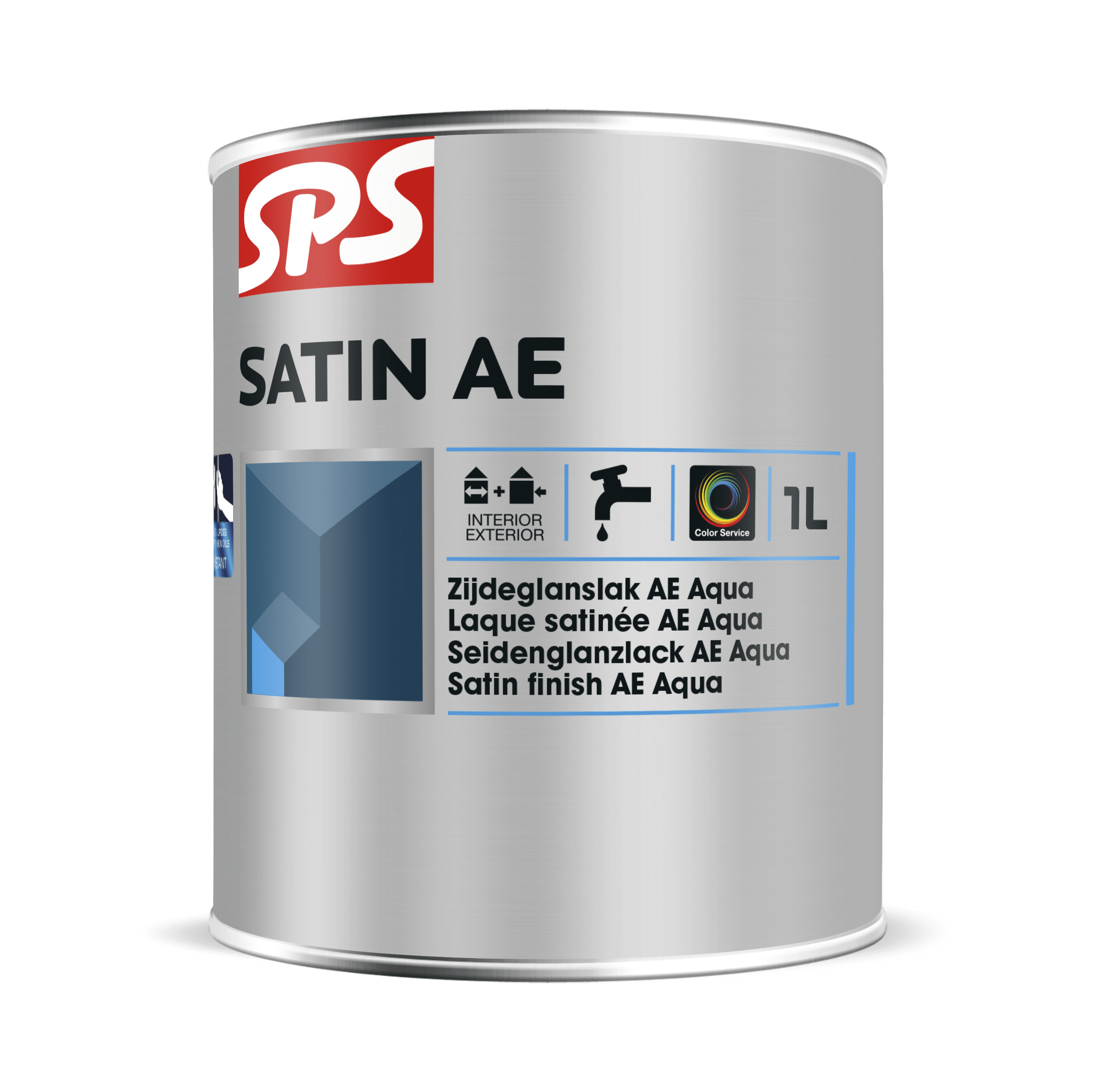 SPS Satin AE Zijdeglanslak Binnen/Buiten 1L Basis P