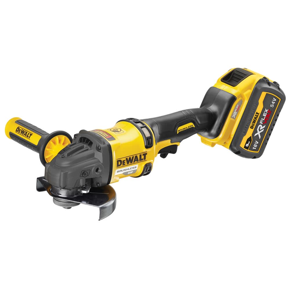 Product afbeelding voor DeWALT Accu Haakse Slijper DCG418X2QW 54V XR 125mm 2x9,0Ah In Tstak Koffer