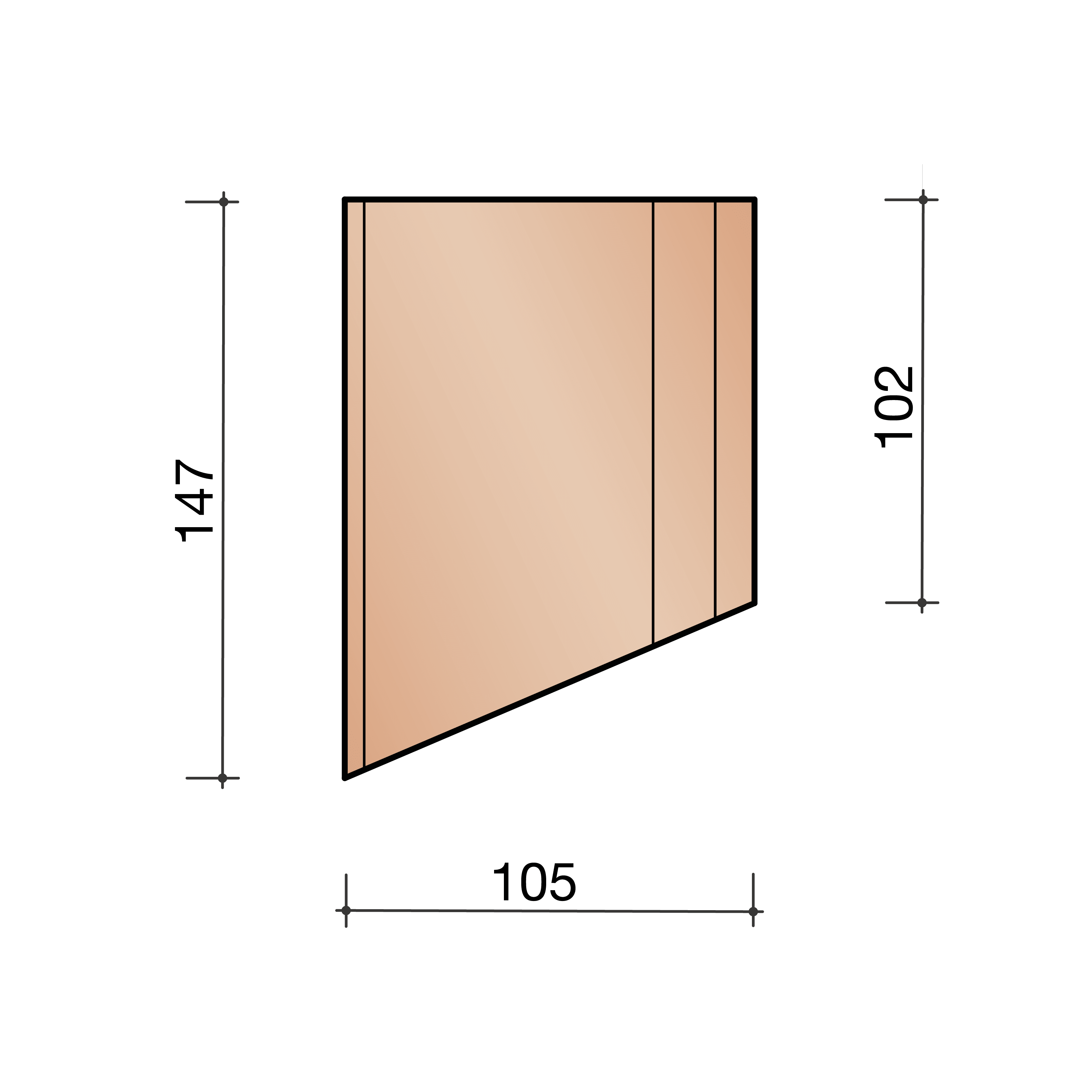 Product afbeelding voor Kloosterwaard Uitwendige Hoek 10cm Zwart 135 Graden 20mm Kering