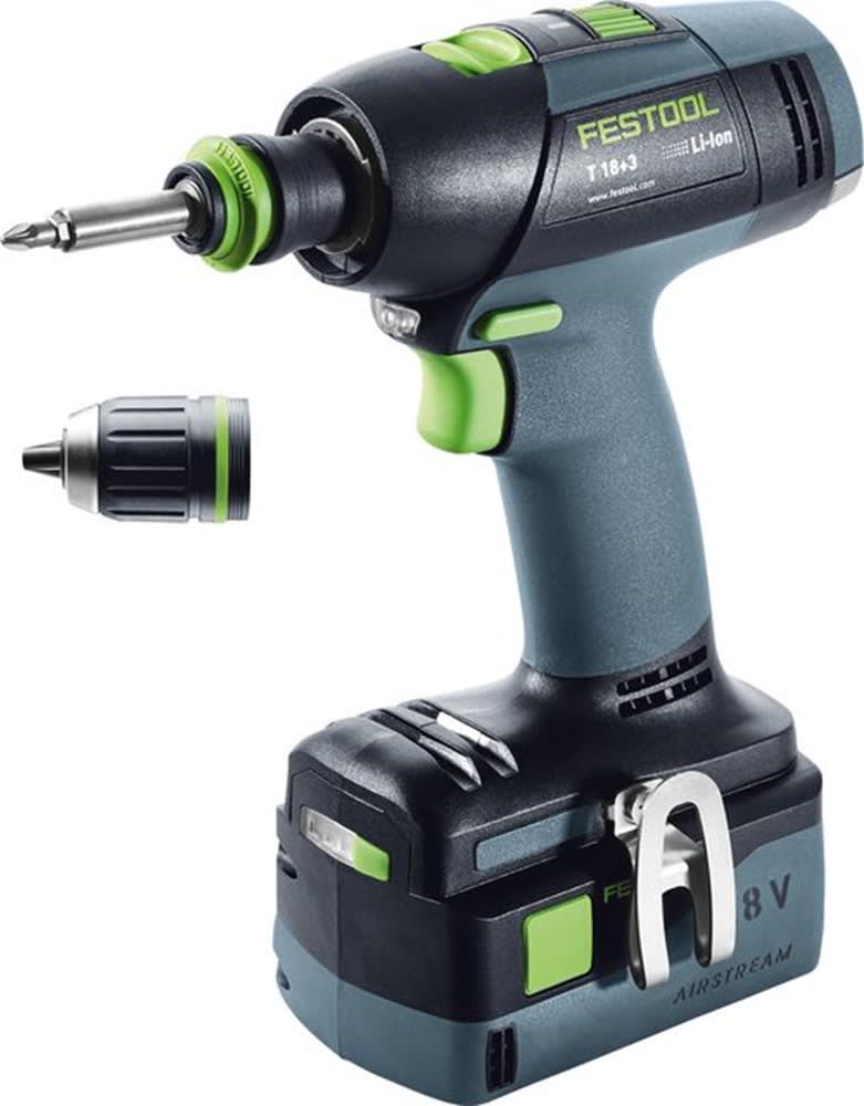 Festool Accu Schroefboormachine T 18+3 HPC 4,0 I-Plus