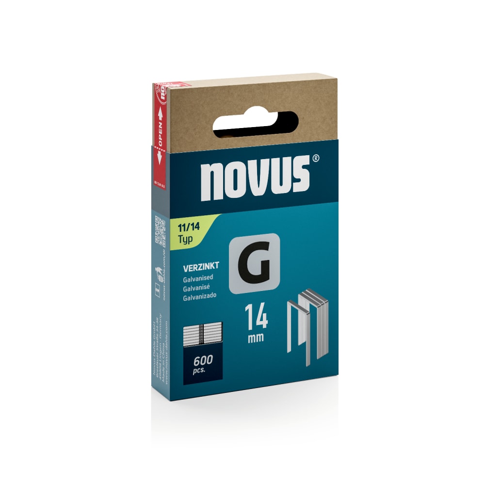 Novus Niet G11 14mm Vlakdraad 600st