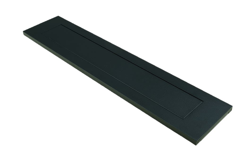 Product afbeelding voor AMI Briefplaat DL Recht Binnendraaiend Aluminium Zwart Met Veer