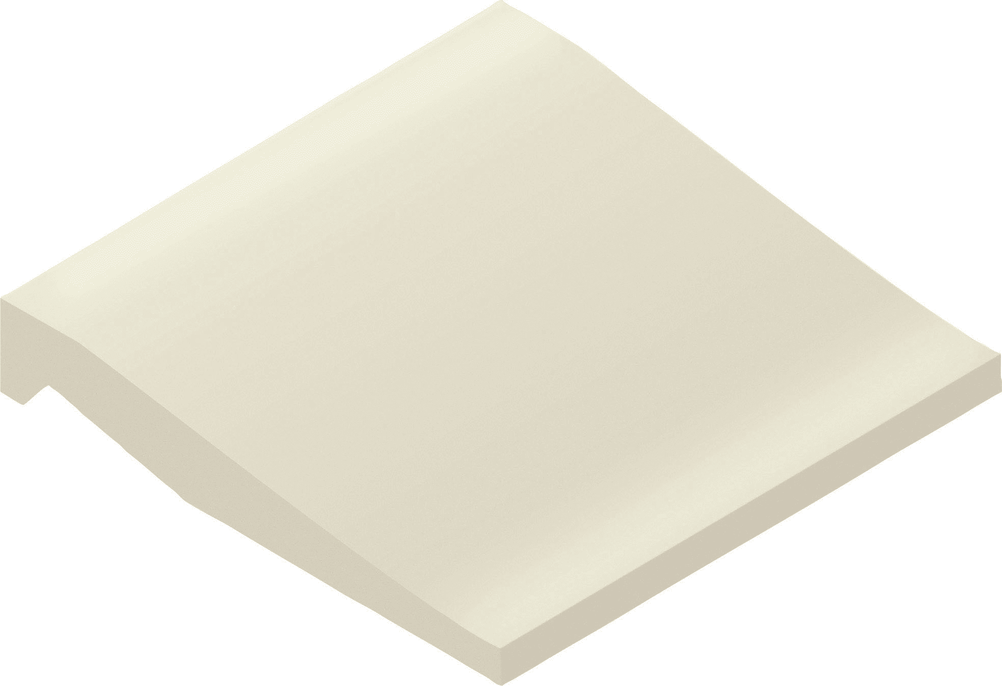 Villeroy & Boch Douchebakplint Pro Architectura 3.0 Cream White 10x10cm Mat R10 2607C2110010