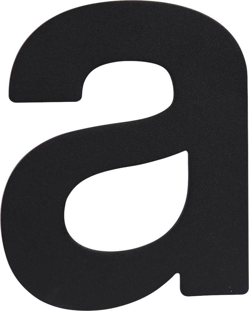 Oxloc Huisletter A 75x93mm RVS Zwart