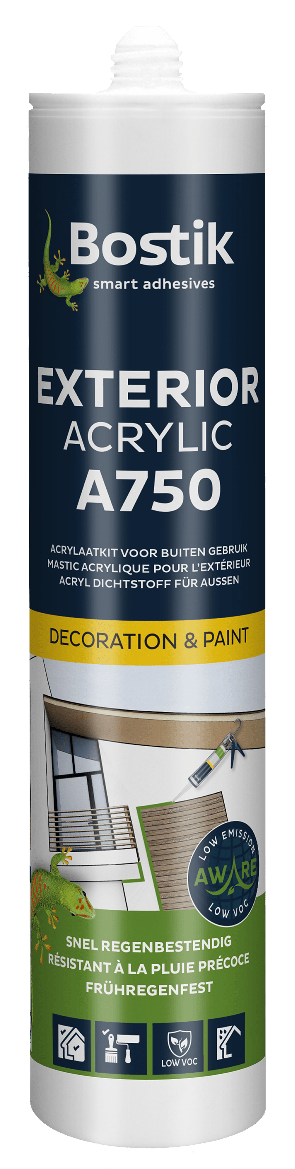 Bostik Acrylkit A750 Exterior Acrylic 310ml Wit