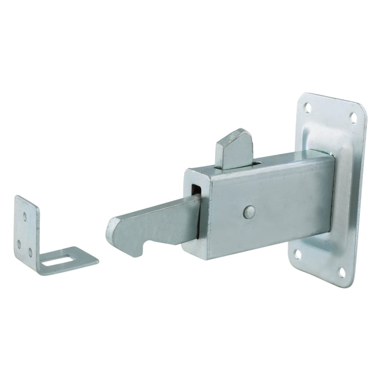 Deurvastzetter Met Geperste Muurplaat Verzinkt 120x67x7mm