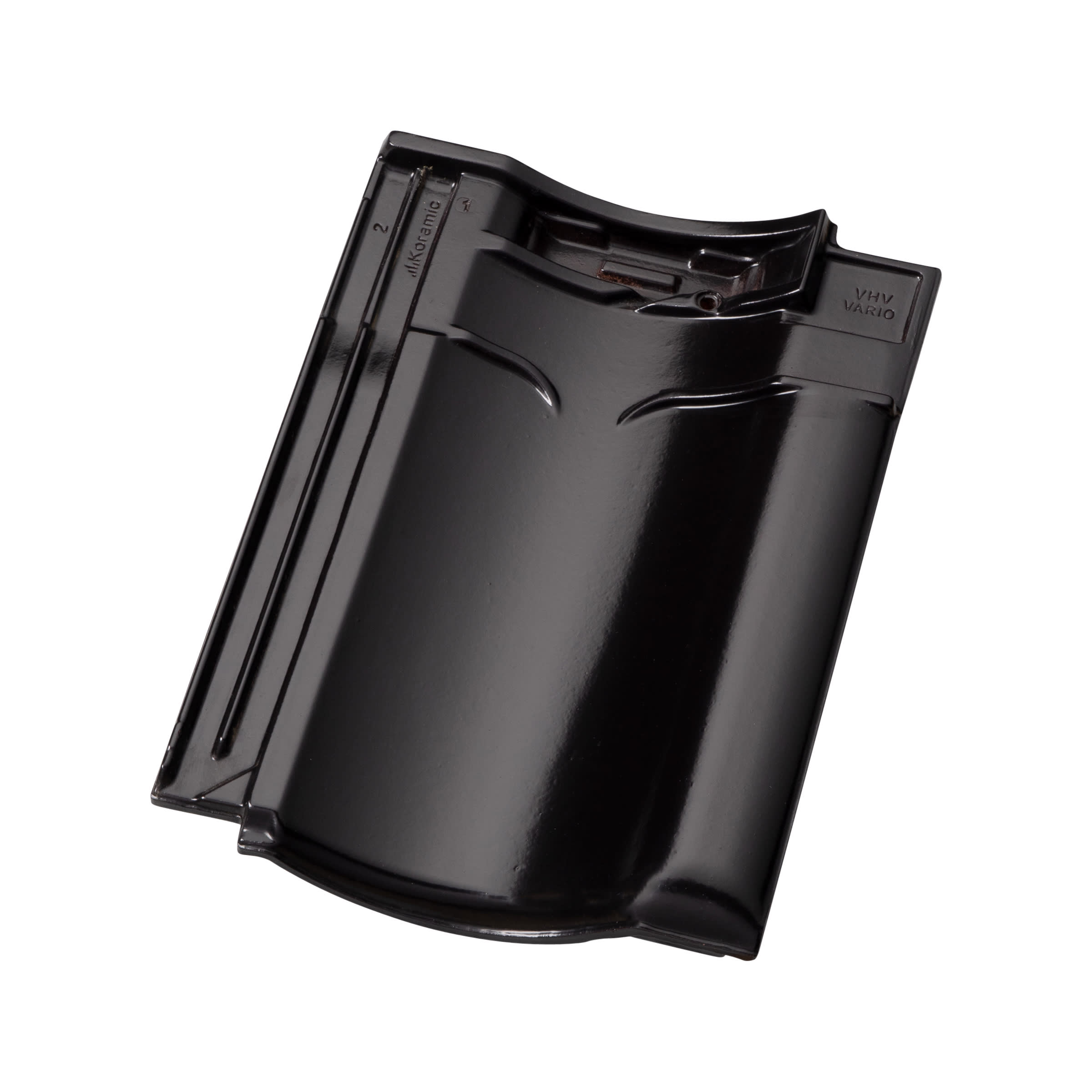 Wienerberger VHV Vario Dakpan Matzwart Verglaasd 744